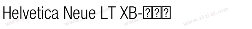 Helvetica Neue LT XB字体转换